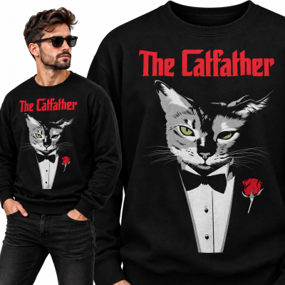BLUZA ŚMIESZNA  THE CATFATHER